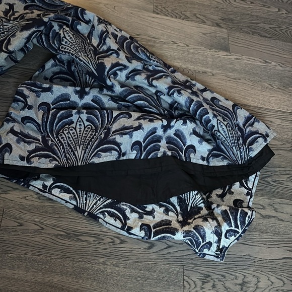 Vintage Luxury jacquard floral pattern Ankara print Fish tail maxi skirt Sz S - Picture 12 of 17